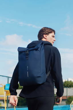 Urban water-resistant flap-top rugzak