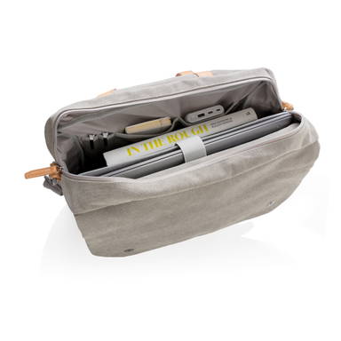 Canvas laptop tas PVC vrij