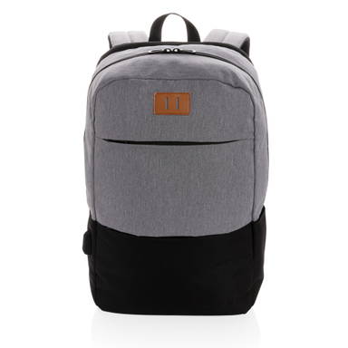 Modern 15.6" USB & RFID laptop rugzak PVC vrij