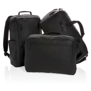 Fashion black PVC vrije 15.6" laptop rugtas