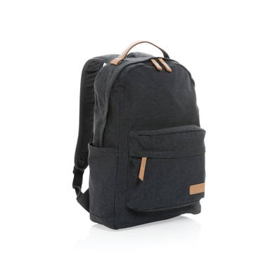 Impact AWARE™ 16 oz. recycled canvas laptop rugzak