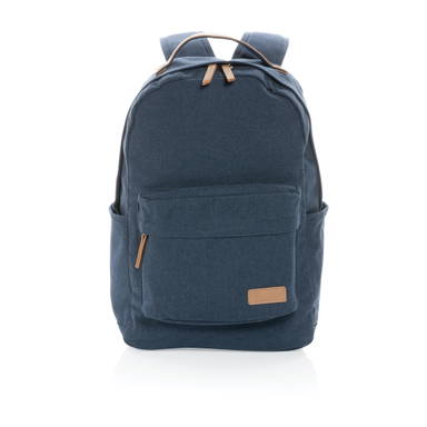Impact AWARE™ 16 oz. recycled canvas laptop rugzak