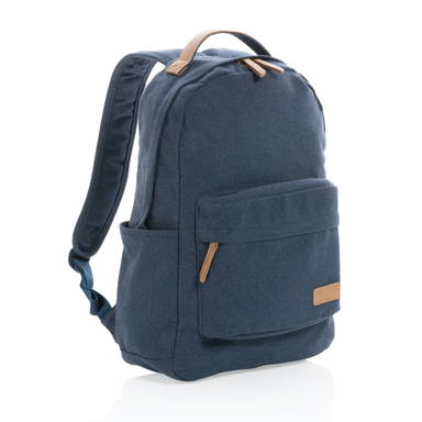 Impact AWARE™ 16 oz. recycled canvas laptop rugzak
