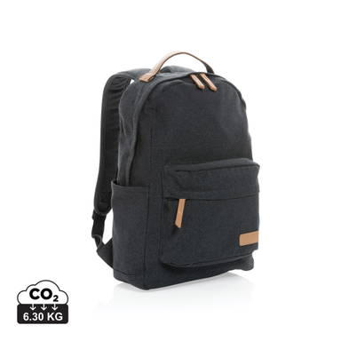 Impact AWARE™ 16 oz. recycled canvas laptop rugzak