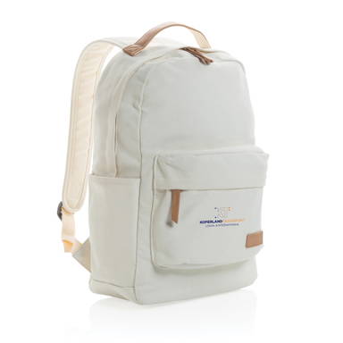 Impact AWARE™ 16 oz. recycled canvas laptop rugzak