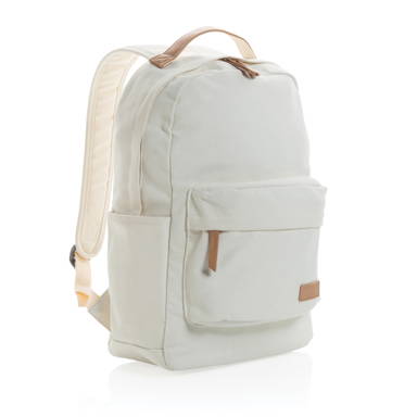 Impact AWARE™ 16 oz. recycled canvas laptop rugzak