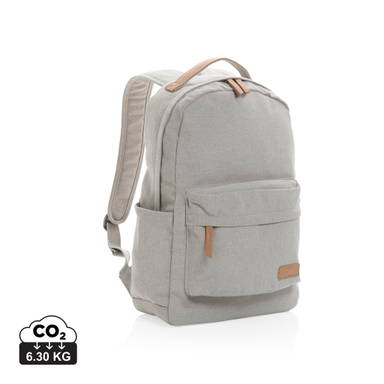 Impact AWARE™ 16 oz. recycled canvas laptop rugzak