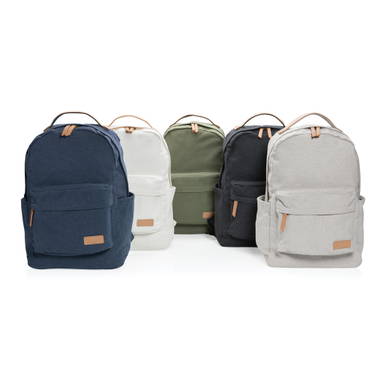 Impact AWARE™ 16 oz. recycled canvas laptop rugzak