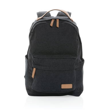 Impact AWARE™ 16 oz. recycled canvas laptop rugzak
