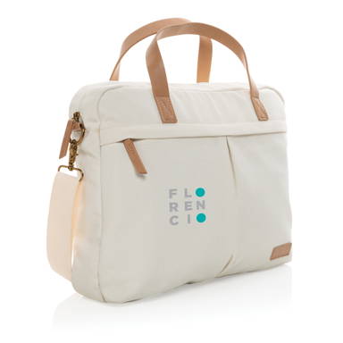 Impact AWARE™ 16 oz. recycled canvas laptoptas