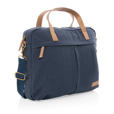 Impact AWARE™ 16 oz. recycled canvas laptoptas