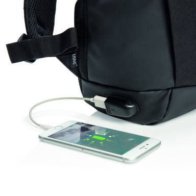 Madrid RFID USB anti-diefstal laptop rugzak PVC-vrij