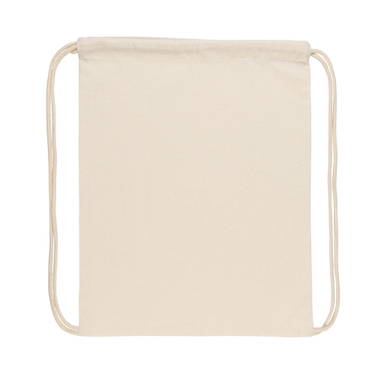 Impact AWARE™ gerecycled katoenen rugzak met trekkoord 145gr