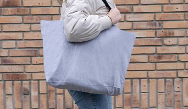 Impact Aware™ recycled canvas XL draagtas 240gsm ongeverfd