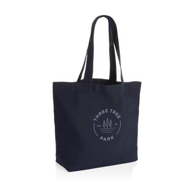 Impact Aware™ re-canvas shopper met vakje 240gsm ongeverfd