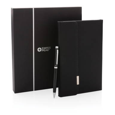 Swiss Peak deluxe A5 notitieboek en pen set
