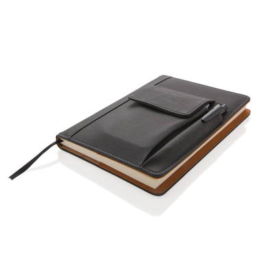 Notitieboek met vak voor telefoon