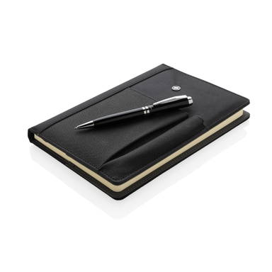 Hervulbaar notitieboek en pen set