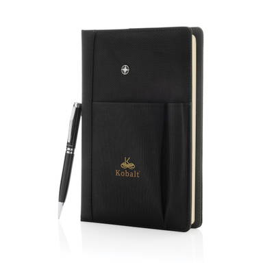 Hervulbaar notitieboek en pen set