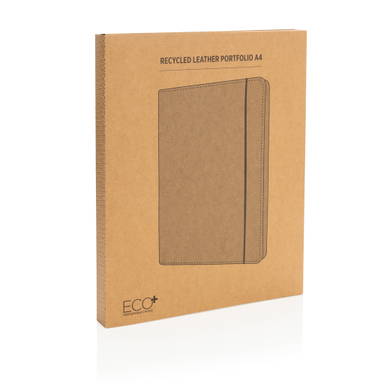 Gerecycled lederen portfolio A4