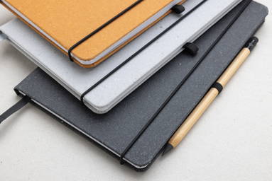 GRS Gerecycled lederen hardcover notitieboek A5