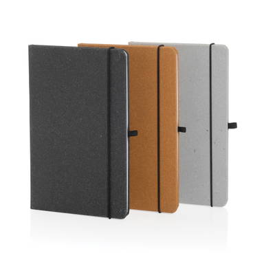 GRS Gerecycled lederen hardcover notitieboek A5