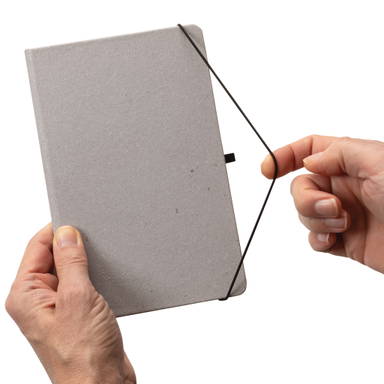 GRS Gerecycled lederen hardcover notitieboek A5