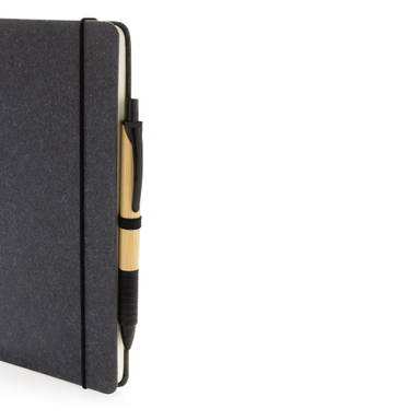 GRS Gerecycled lederen hardcover notitieboek A5