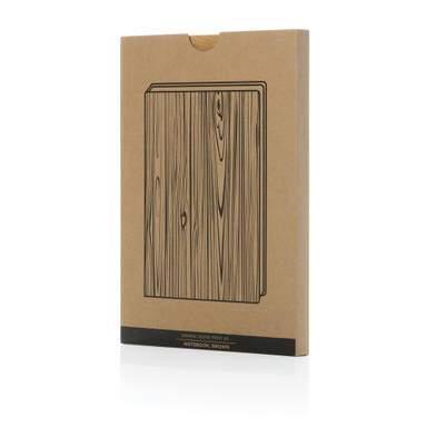 Kavana notitieboek met houtprint A5