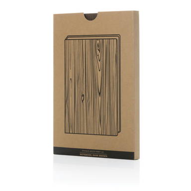 Kavana notitieboek met houtprint A5