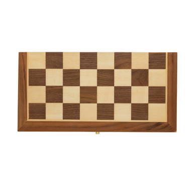 Luxe houten opvouwbaar schaakspel
