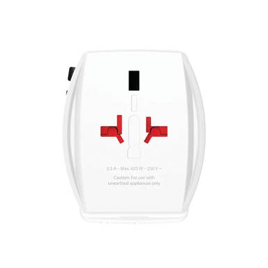 SKROSS MUV Wereldreisadapter 65W PD met USB C-kabel