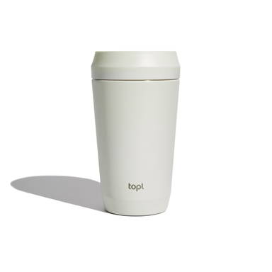 Topl Recycled RVS To Go beker gepatenteerd 360 Lid 354ml