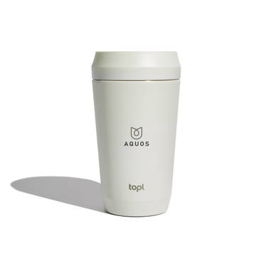 Topl Recycled RVS To Go beker gepatenteerd 360 Lid 354ml