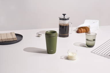 Topl Recycled RVS To Go beker gepatenteerd 360 Lid 354ml