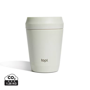 Topl Recycled Staal To Go beker gepatenteerd 360 Lid 235ml