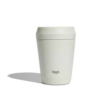 Topl Recycled Staal To Go beker gepatenteerd 360 Lid 235ml