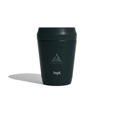 Topl Recycled Staal To Go beker gepatenteerd 360 Lid 235ml