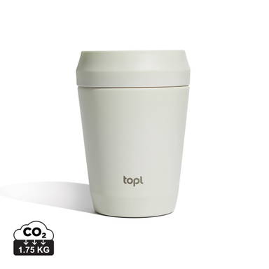 Topl Recycled Staal To Go beker gepatenteerd 360 Lid 235ml