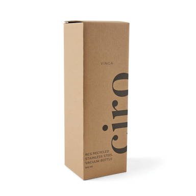 VINGA Ciro RCS gerecycled RVS vacuum fles 800ML