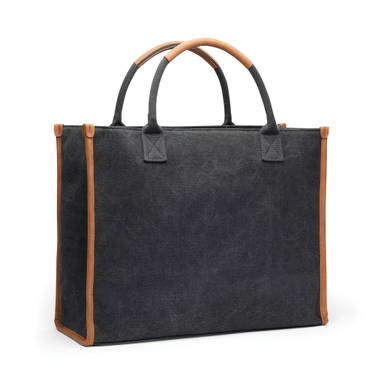 VINGA Bosler RCS recycled canvas office draagtas