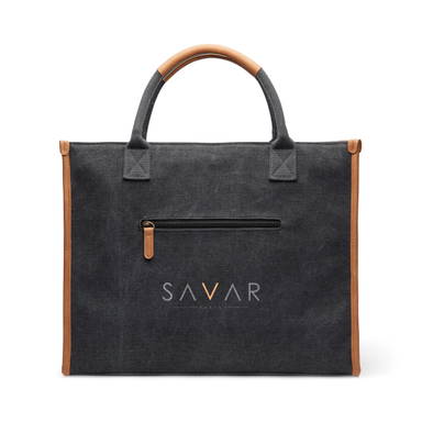 VINGA Bosler RCS recycled canvas office draagtas