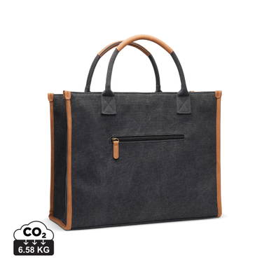 VINGA Bosler RCS recycled canvas office draagtas