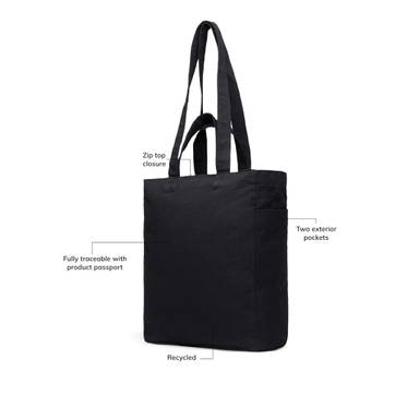 VINGA Hilo AWARE™ gerecycled canvas tas met ritssluiting