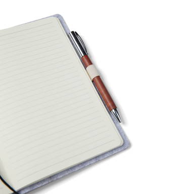VINGA Albon GRS gerecycled vilt notitieboek