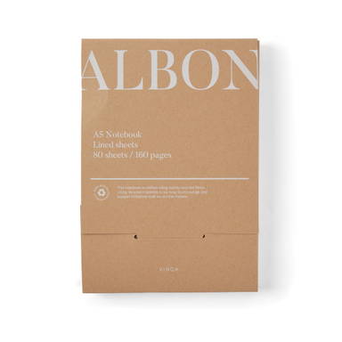 VINGA Albon GRS gerecycled vilt notitieboek