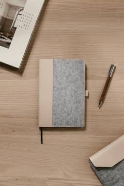 VINGA Albon GRS gerecycled vilt notitieboek