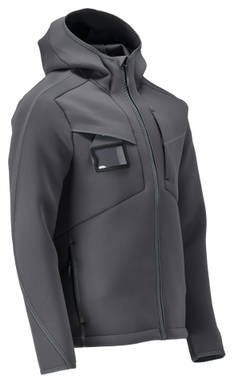 Mascot Customized Softshell jas met capuchon 22086
