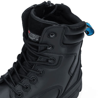 Bata Helix Longreach Black zip S3 werkschoen