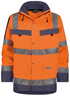 Oranje/marineblauw